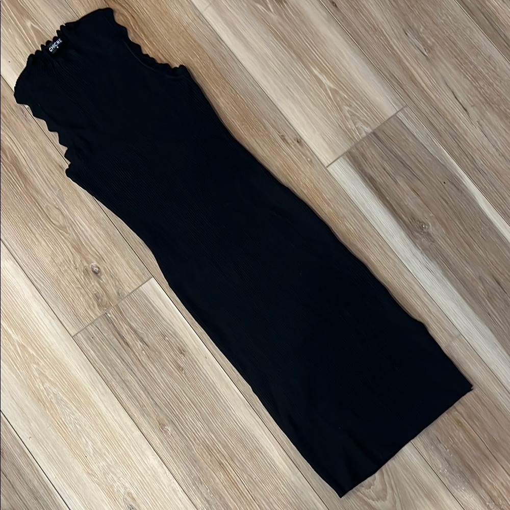 Women’s body con ribbed sweater dress sleeveless